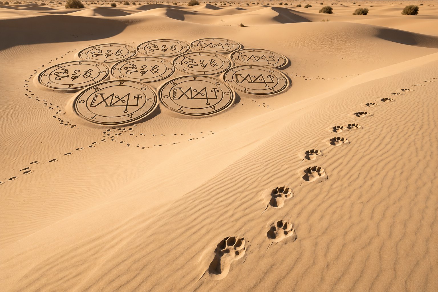 Sellos en el desierto